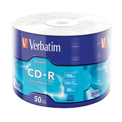 CD-R Verbatim 52x 700 MB фолио 50 бр.