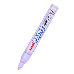Paint маркер Uni PX-20 Объл връх Бял